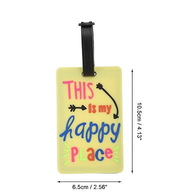 1 Pc Reusable Luggage Tag for Travelling Yellow