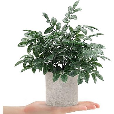 Artificial Potted Plants for Desk, Shelf and Bathroom Decor 2 pack