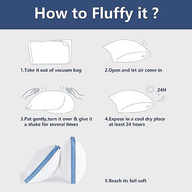 Pillows Standard Size Set of 2, Soft Supportive 3D Down Alternative Bed Pillow 2 Pack,18x26