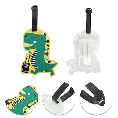 1 Pc Little Dinosaur Luggage Tag for Travelling Green