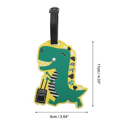 1 Pc Little Dinosaur Luggage Tag for Travelling Green
