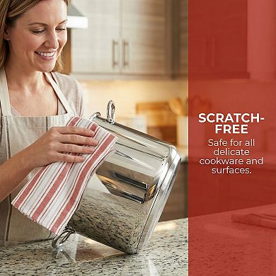 2 Pack Striped Cotton Kitchen Towels Reusable Machine Washable Hand Towels for Cooking 26" x 18"