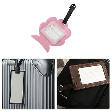 1 Pc Fishtail Luggage Tag for Travelling Pink