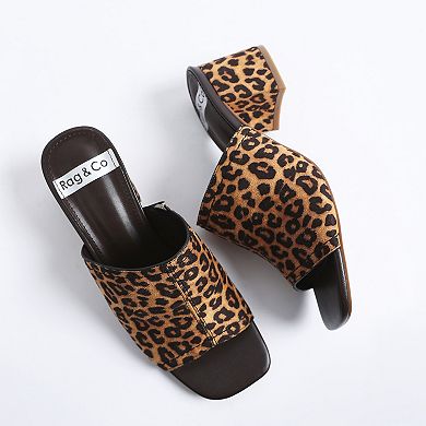 Rag & Co Carmila Women's Open Toe Block Heel Sandals