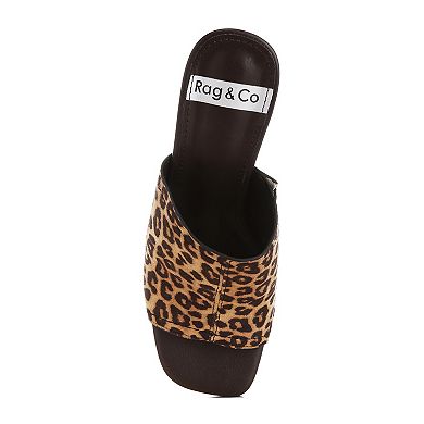 Rag & Co Carmila Women's Open Toe Block Heel Sandals