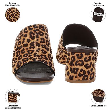 Rag & Co Carmila Women's Open Toe Block Heel Sandals