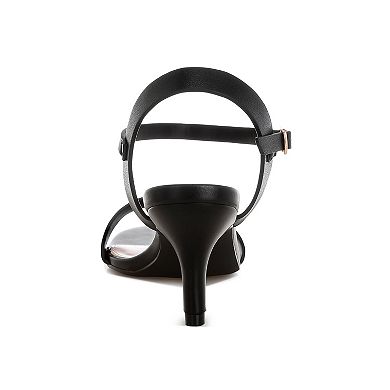 Rag & Co Tomari Women's Open Back Sandal Heels