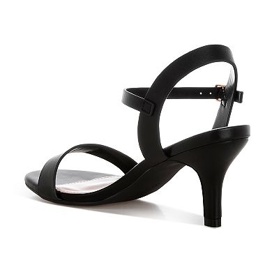 Rag & Co Tomari Women's Open Back Sandal Heels