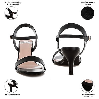 Rag & Co Tomari Women's Open Back Sandal Heels