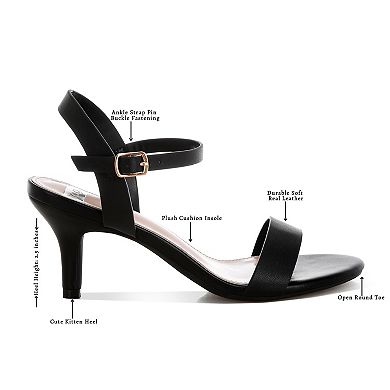 Rag & Co Tomari Women's Open Back Sandal Heels