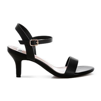 Rag & Co Tomari Women's Open Back Sandal Heels