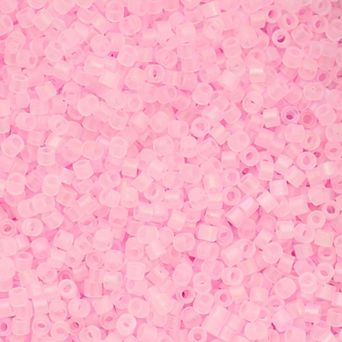 Cylin Bead 11/0 Glass Cylindrical Matte Macaron with AB Coating Seed Beads 25g Bag