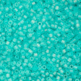 Cylin Bead 11/0 Glass Cylindrical Matte Macaron with AB Coating Seed Beads 25g Bag