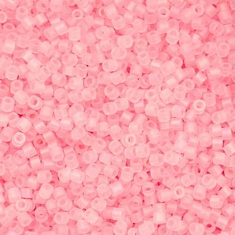 Cylin Bead 11/0 Glass Cylindrical Matte Macaron with AB Coating Seed Beads 25g Bag