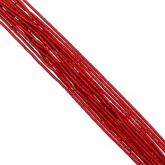 Cylin Bead 11/0 Glass Cylindrical Opaque Finish Seed Beads 23g Hank