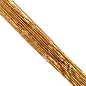 Cylin Bead 11/0 Glass Cylindrical Opaque Finish Seed Beads 23g Hank