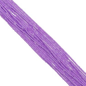 Cylin Bead 11/0 Glass Cylindrical Opaque Finish Seed Beads 23g Hank