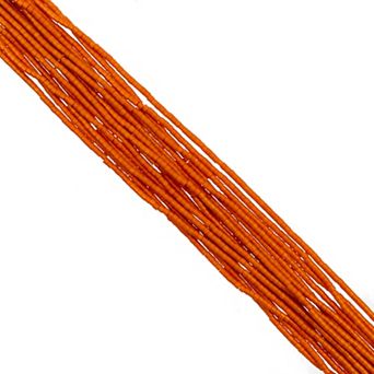 Cylin Bead 11/0 Glass Cylindrical Opaque Finish Seed Beads 23g Hank