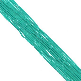 Cylin Bead 11/0 Glass Cylindrical Opaque Finish Seed Beads 23g Hank