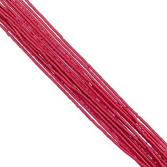 Cylin Bead 11/0 Glass Cylindrical Opaque Finish Seed Beads 23g Hank