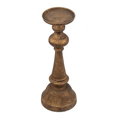 TOEMOA Antique Style Decorative Metal Candle Holder for Dining Table Display
