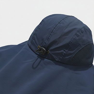 Wide Brim Sun Hat with Neck Flap UV Protection Lightweight Breathable Outdoor Hat