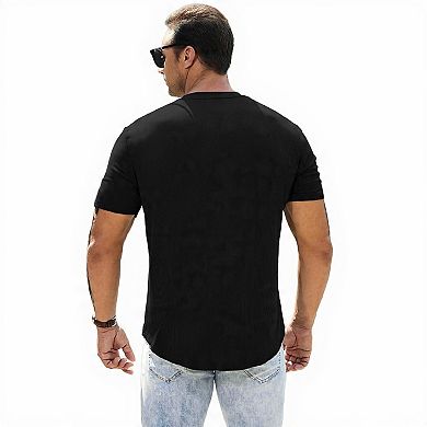 Crewneck Muscle Fit Gym Shirt for Men
