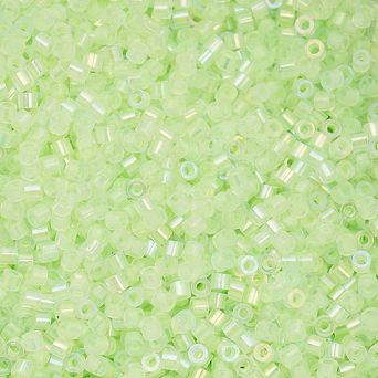 Cylin Bead 11/0 Glass Cylindrical Glow in Dark with AB Coating Seed Beads 25g Bag