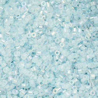 Cylin Bead 11/0 Glass Cylindrical Glow in Dark with AB Coating Seed Beads 25g Bag