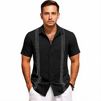 Casual Cuban Guayabera Shirt for Men
