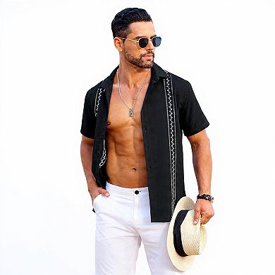 Casual Cuban Guayabera Shirt for Men