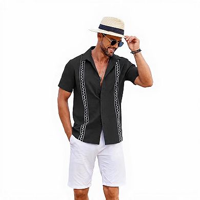 Casual Cuban Guayabera Shirt for Men