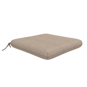 Covers&All Sunbrella 18"x 18" Outdoor Dining Chair Cushion, Set of 1, High-Density 3" Foam Cushion
