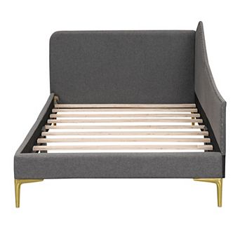 GOODSILO Twin Size Upholstered Daybed with Headboard and Armrest Support