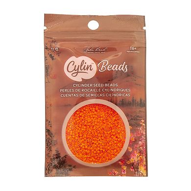 Cylin Bead 11/0 Glass Cylindrical Opaque Finish Seed Beads 25g Bag