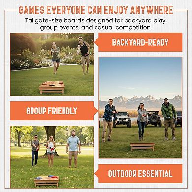 2'x3' Cornhole Board Set with Carry Case - Also Includes (8) Resin Filled Bags