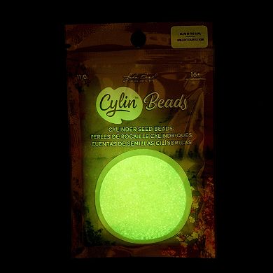 Cylin Bead 11/0 Glass Cylindrical Glow in Dark Seed Beads 25g Bag