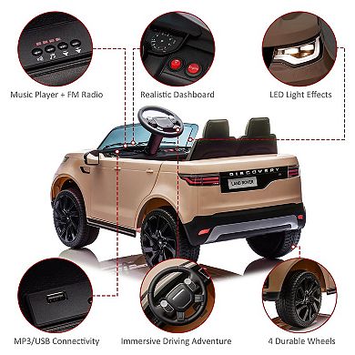 12V Licensed Land Rover Velar Kids Ride-On Car with 2.4G Remote Control ...