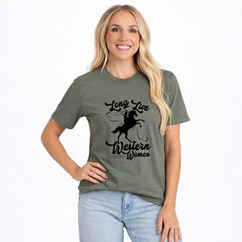 Long Live Western Women - Women's Short Sleeve Graphic T-Shirt