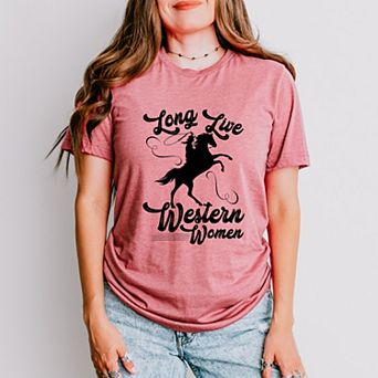 Long Live Western Women - Women's Short Sleeve Graphic T-Shirt