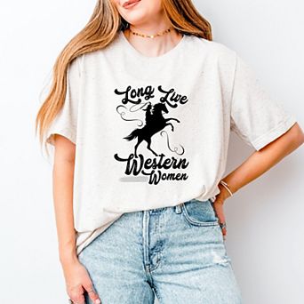 Long Live Western Women - Women's Short Sleeve Graphic T-Shirt