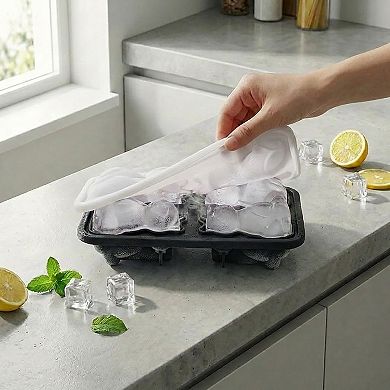 Cat Shaped Ice Cube Tray Silicone Large Mold with Easy Release Flexible Freezer Tray