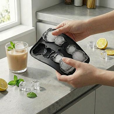 Cat Shaped Ice Cube Tray Silicone Large Mold with Easy Release Flexible Freezer Tray