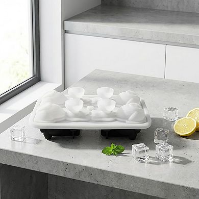 Cat Shaped Ice Cube Tray Silicone Large Mold with Easy Release Flexible Freezer Tray