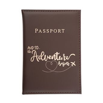 1 pc Letters Design Travel Passport Holder for Secure Organization