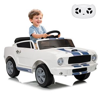 12V Licensed Ford Mustang Shelby GT350 Ride-On Toy Car for Toddlers with Parental Remote Control
