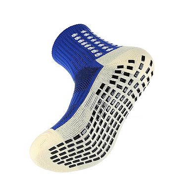 Unisex Non Slip Grip Athletic Socks Breathable Soccer Training Sports Socks 2 Pack