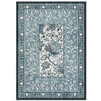 Vintage Area Rug Machine Washable Non Slip Non Shedding Stain Resistant Carpet for Bedroom Kitchen