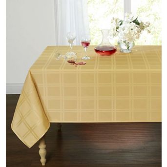 Kate Aurora Plaid and Tartan Stain Resistant and Spill-Proof Fabric Tablecloth