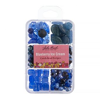 John Bead Recipe Box Dessert Themed Mixed Glass Beads 110 Grams